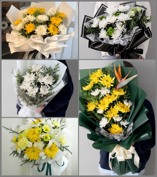广东河源市东源县漳溪乡白事花束代送